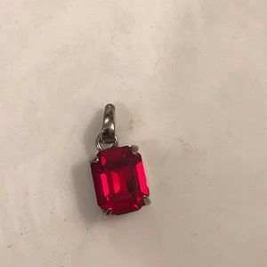 Semi precious silver pendant